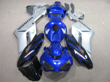Azul Prata Preto Carenagem Honda CBR 1000RR 04-05